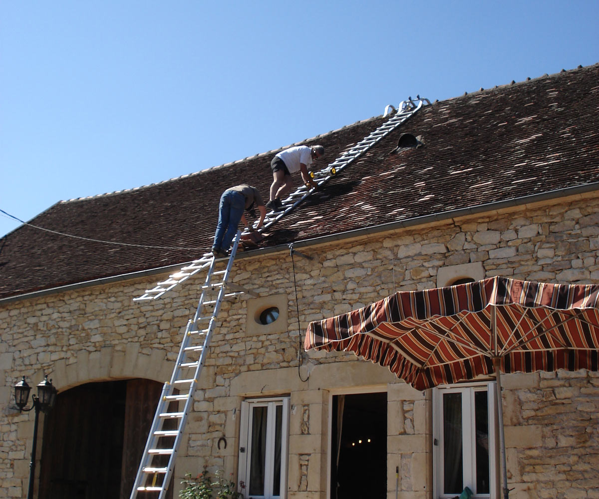 photo 1, échelle de toit, échelle de couvreur, échelle de toiture, échelle  pour toiture